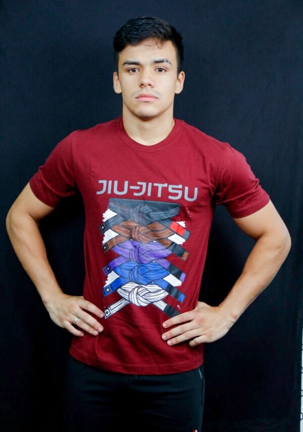 Camiseta Algodão Faixas jiu jitsu