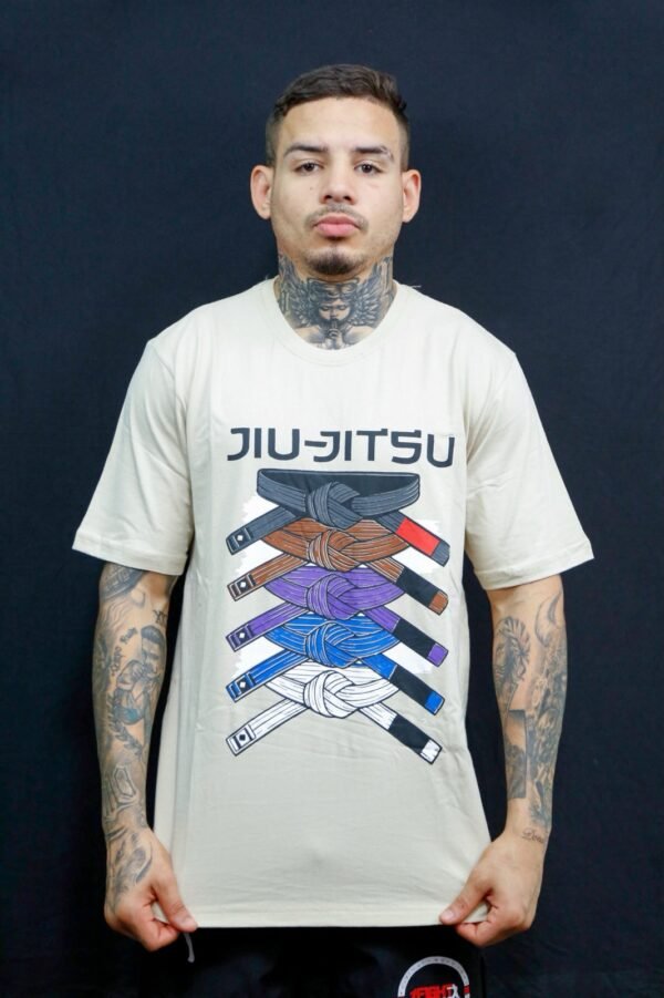 Camiseta Algodão Faixas jiu jitsu