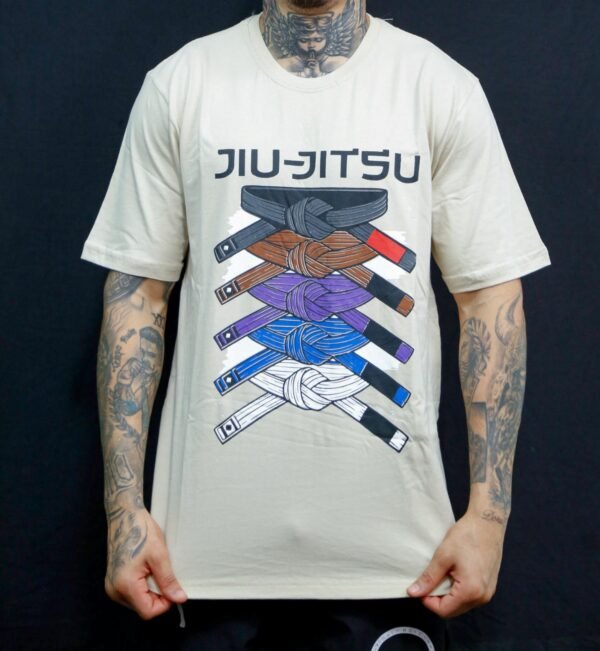 Camiseta Algodão Faixas jiu jitsu