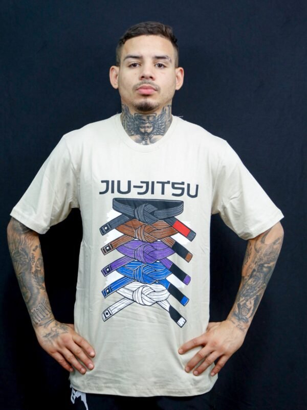 Camiseta Algodão Faixas jiu jitsu