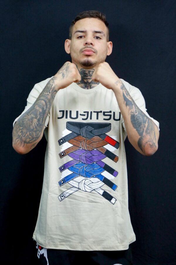 Camiseta Algodão Faixas jiu jitsu