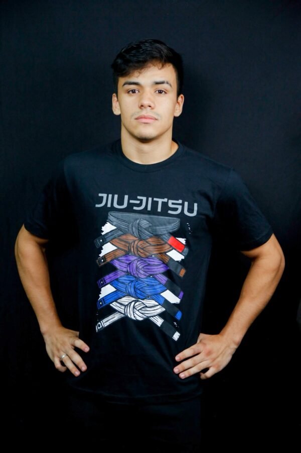 Camiseta Algodão Faixas jiu jitsu
