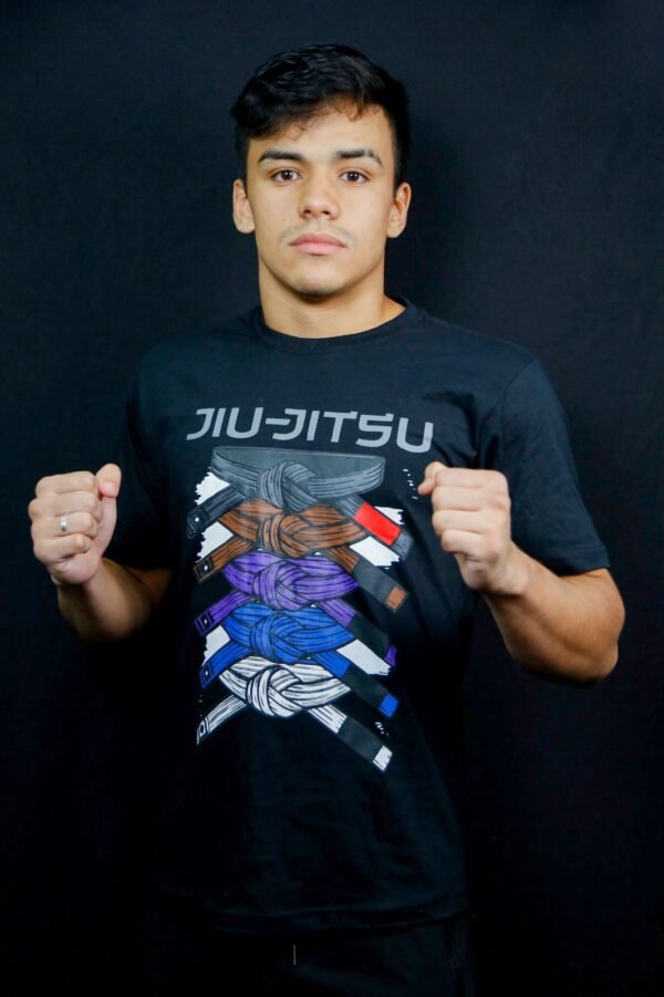 Camiseta Algodão Faixas jiu jitsu