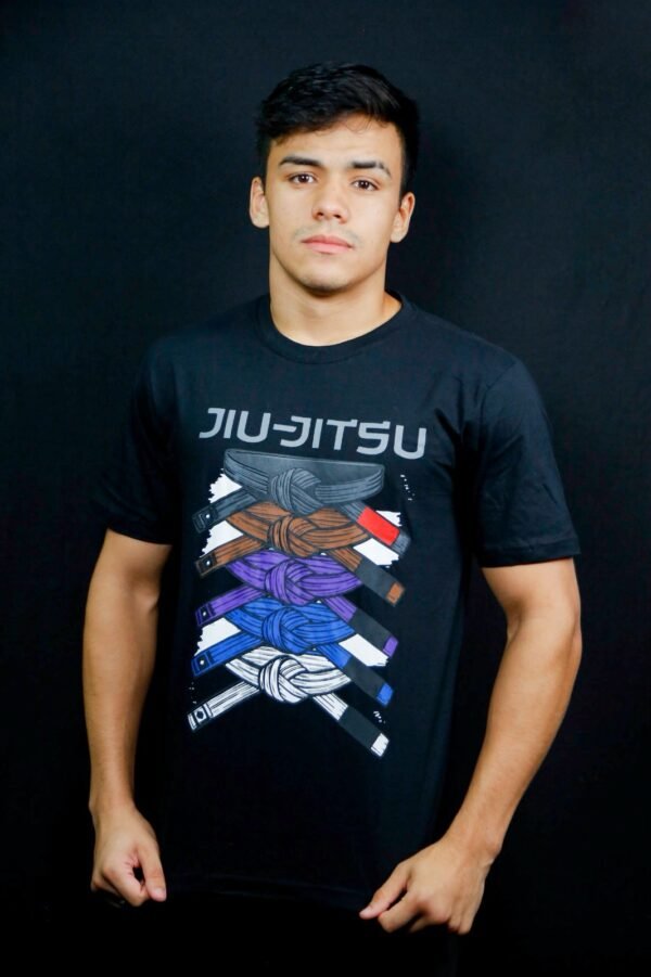 Camiseta Algodão Faixas jiu jitsu