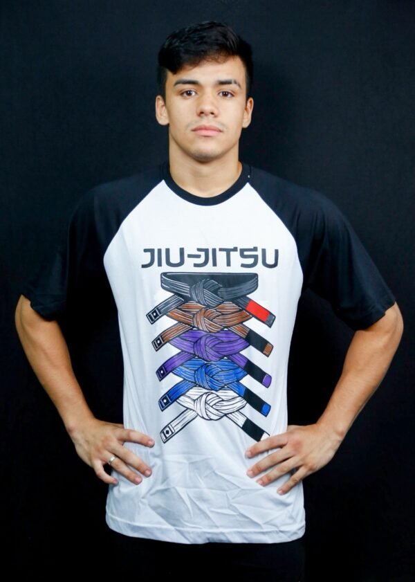 Camiseta Algodão Faixas jiu jitsu